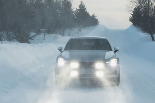 Ice Drifting Polestar’s Electric Concept Car