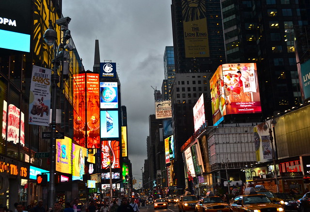 Times square nyc at night