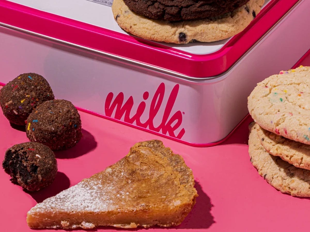 Assorted desserts from Milk Bar's Timeless Gifts sampler tin.