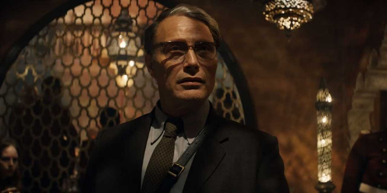 Mads Mikkelsen as Dr. Voller in "Indiana Jones and the Dial of Destiny."