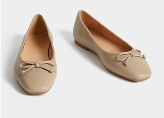 Bow Flat Ballet Pumps | M&S US