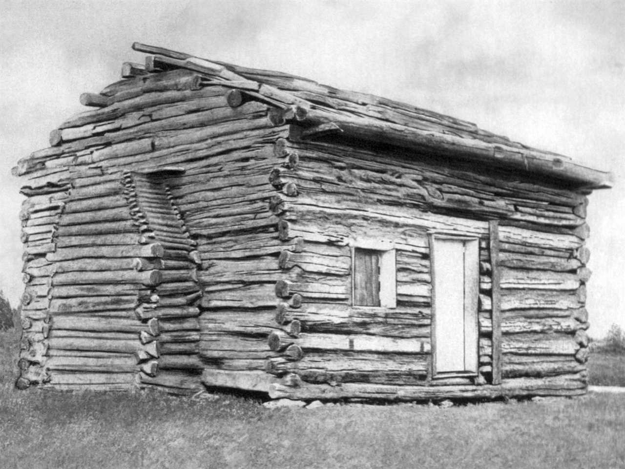 Abraham Lincoln's birthplace, a log cabin