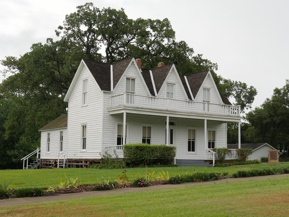 Dwight D. Eisenhower's birthplace in Denison, Texas.