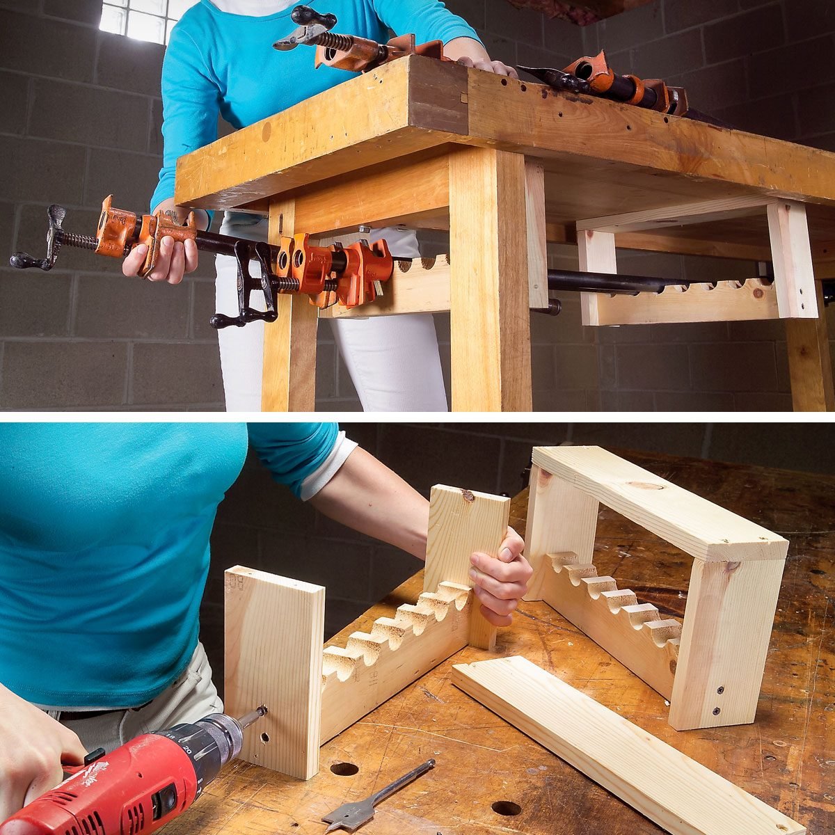 Clamp Storage Ideas Pipe Clamp Cradle