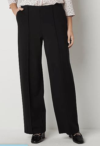 JCPenny Liz Claiborne Ponte Slim Fit Wide Leg Trouser