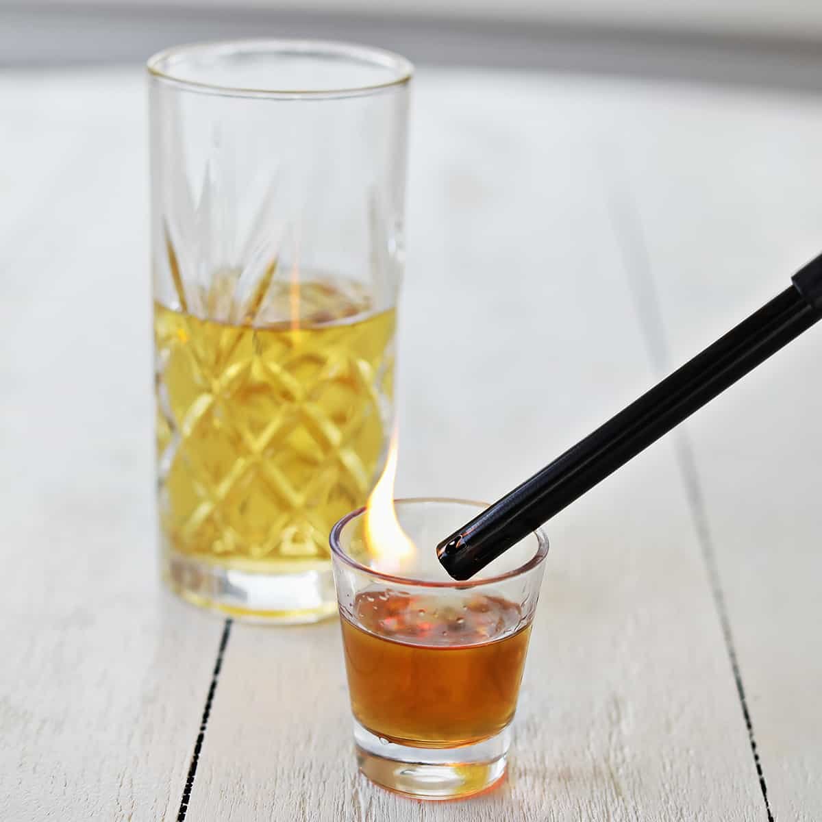 Flaming Dr. Pepper