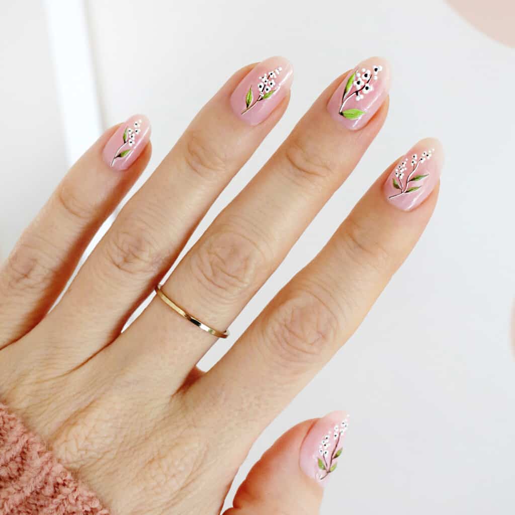 floral spring nails