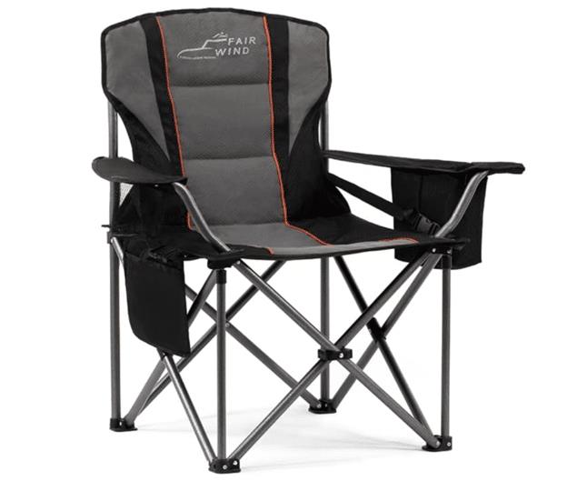 Oversized Fully Padded Camping Chair with Lumbar Support on Amazon