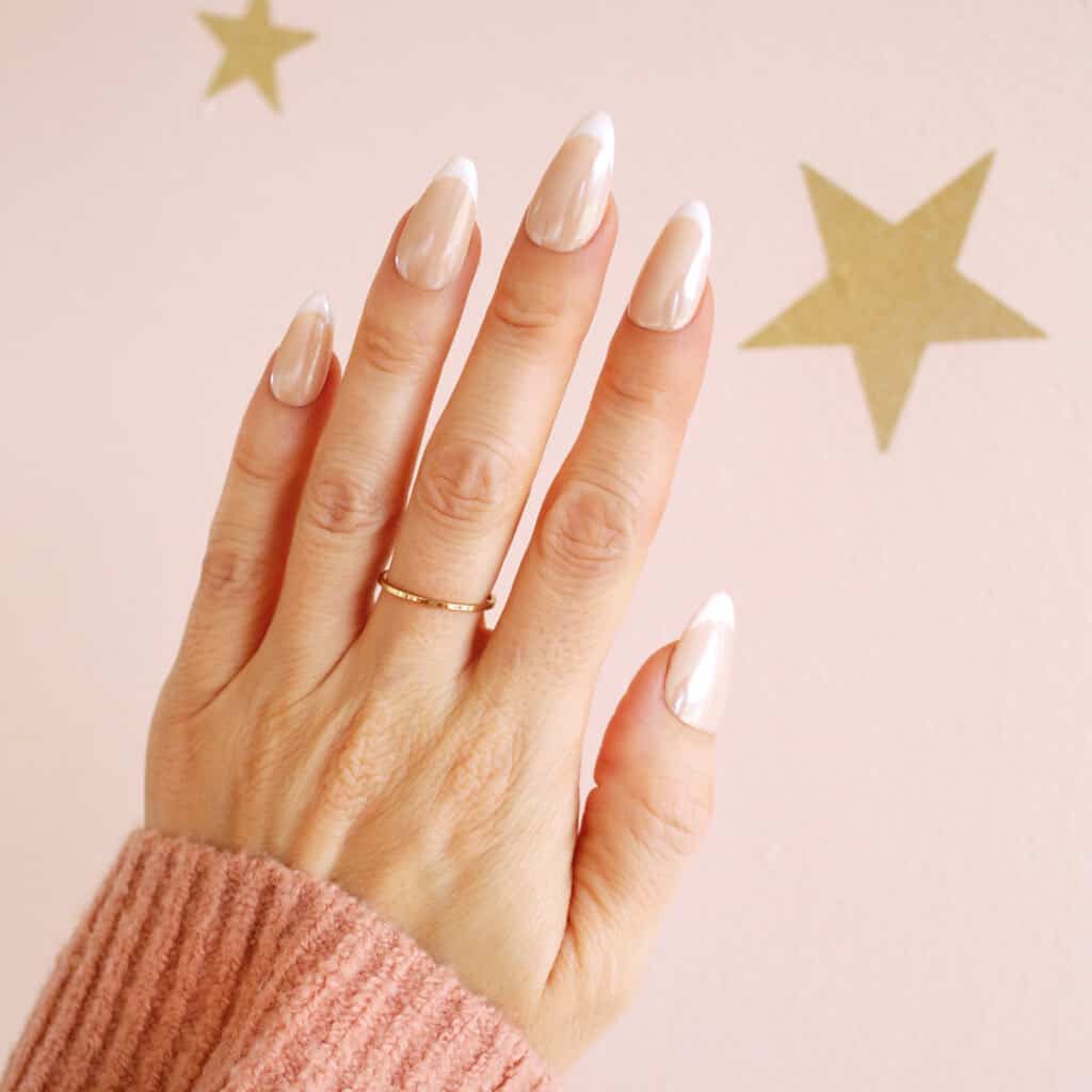 glazed donut french spring nails